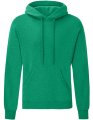 Heren Hoodie Classic Fruit of the Loom Heather Green